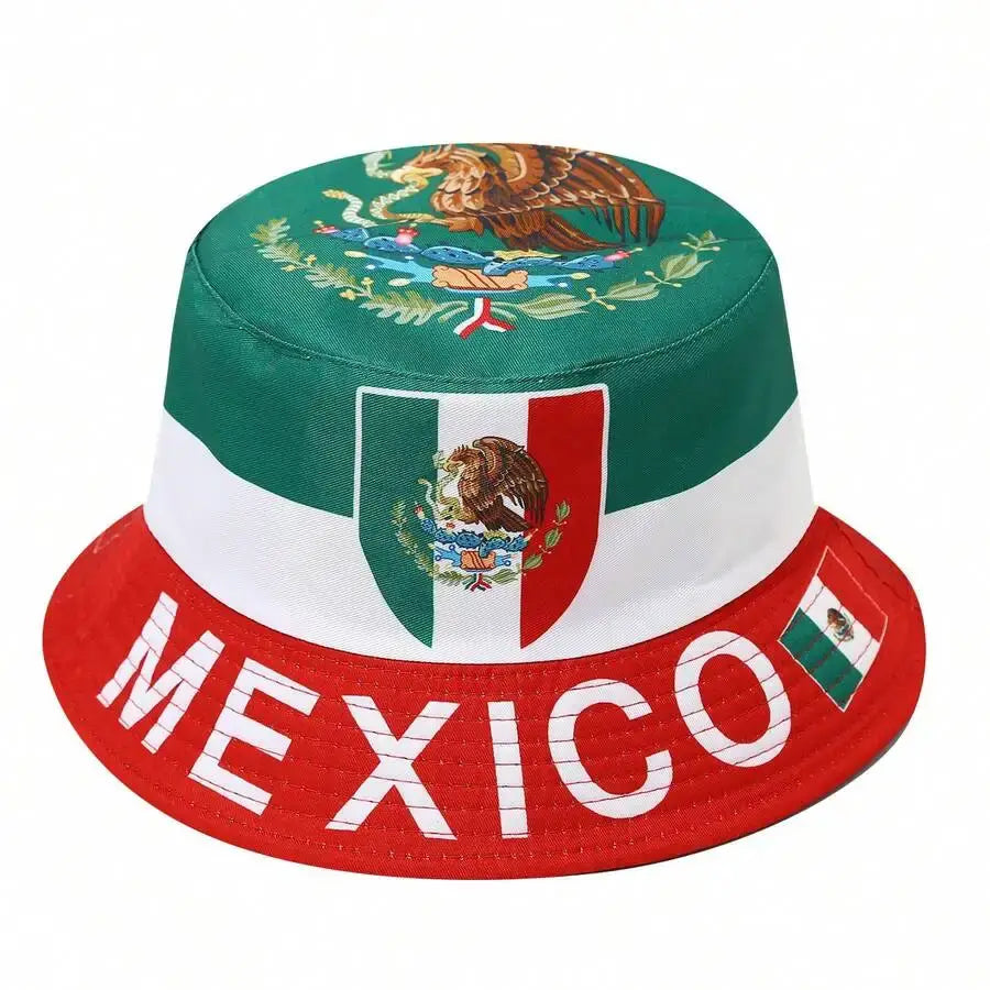 1pcs Bucket Hat With National Flag World Cup 2026 Hat World Cup Merchandise For Soccer Fans Gifts.