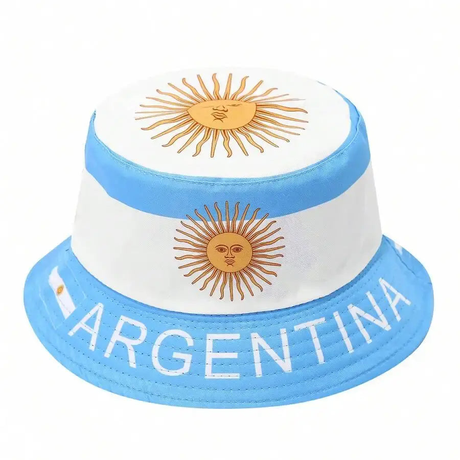 1pcs Bucket Hat With National Flag World Cup 2026 Hat World Cup Merchandise For Soccer Fans Gifts.