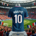 2026  Mbappé #10 Football T Shirt Boys Girls Soccer Jersey France National Team Print Breathable Training Tee Fan.