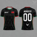 2026 Morocco Flag Print Jersey Men's Quick-Drying Breathable Sports T-Shirt Unisex Personalized Name And Number Soccer Tees.