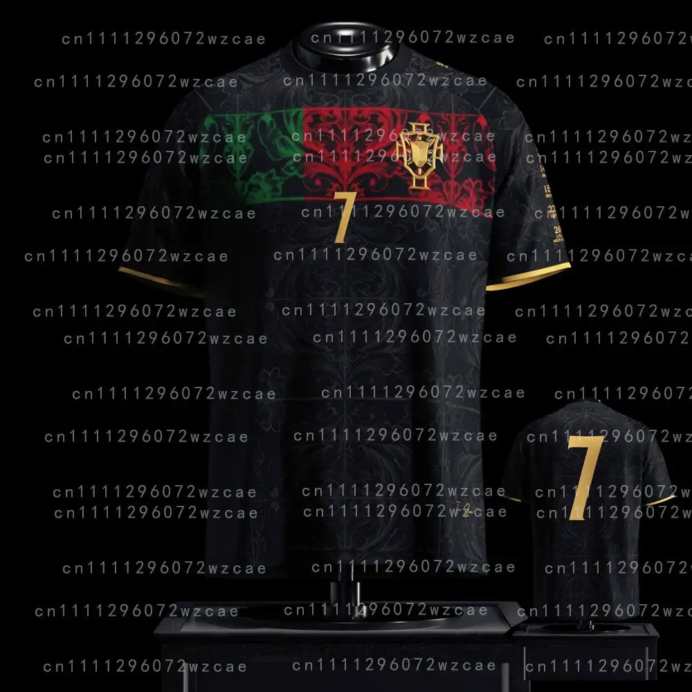 2026 The Siu Last Dance Jersey Soccer T-shirt Training Portugal #7 Men's Football Parent-child OutfitKids Breathable Sportswear.