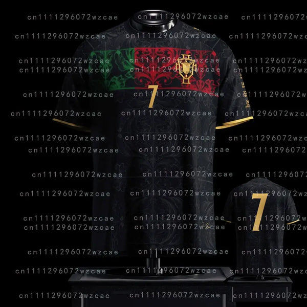 2026 The Siu Last Dance Jersey Soccer T-shirt Training Portugal #7 Men's Football Parent-child OutfitKids Breathable Sportswear.