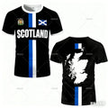 Fashion Scotland Flag Football Jersey 2026 Casual Maillot Football Mens Sports Jersey Loose O Neck Quick Dry Breathable Tee Tops.