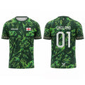 New England Flag Print Football Jersey Summer Casual Breathable Short Sleeve Tops Men's Stadium Sports Training Football T-shirt.