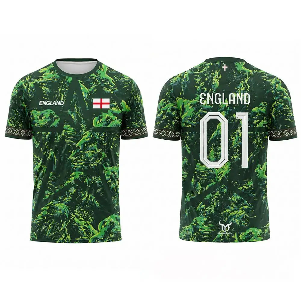New England Flag Print Football Jersey Summer Casual Breathable Short Sleeve Tops Men's Stadium Sports Training Football T-shirt.
