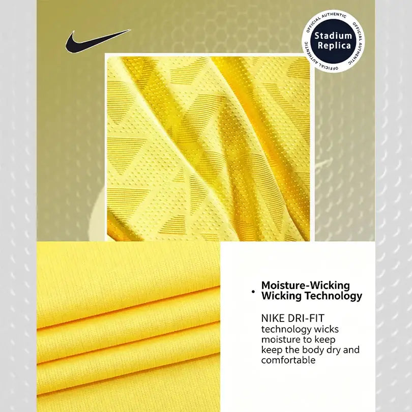 Nike Dri-FIT Unisex 2026 World Cup Brazil Home Fan Version Quick-Dry Short Sleeve Soccer Jersey IF7054-724.