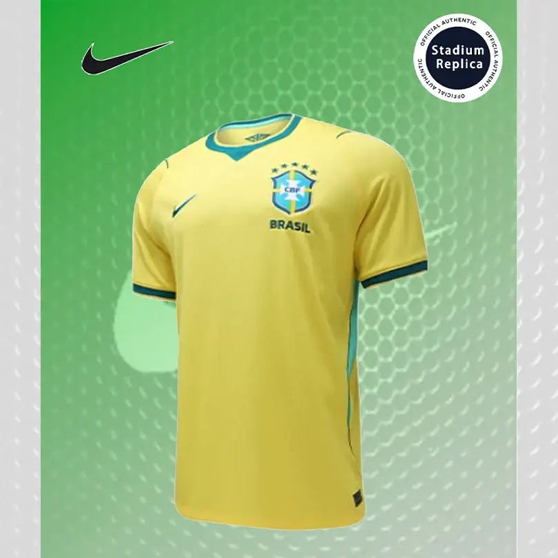Nike Dri-FIT Unisex 2026 World Cup Brazil Home Fan Version Quick-Dry Short Sleeve Soccer Jersey IF7054-724.