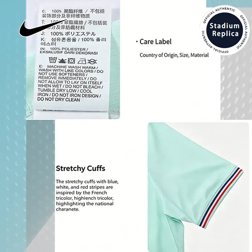 Nike Dri-FIT Unisex 2026 World Cup France Away Fan Version Quick-Dry Soccer Jersey Short Sleeve T-Shirt IB5367-394.