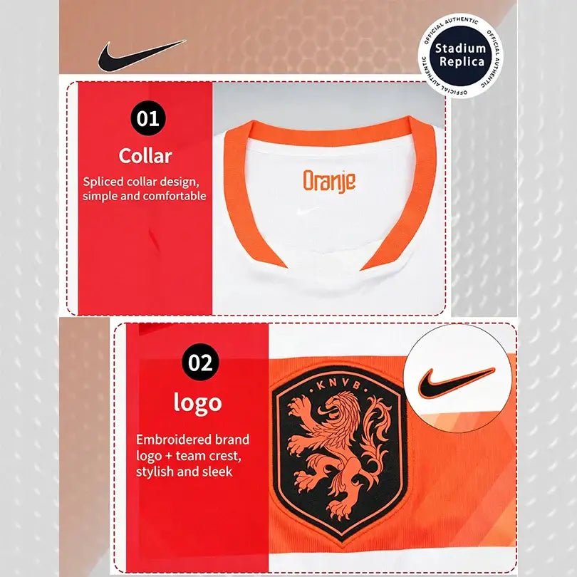 Nike Dri-FIT Unisex 2026 World Cup Netherlands Away Fan Version Quick-Dry Soccer Jersey Short Sleeve T-Shirt IB5391-100.