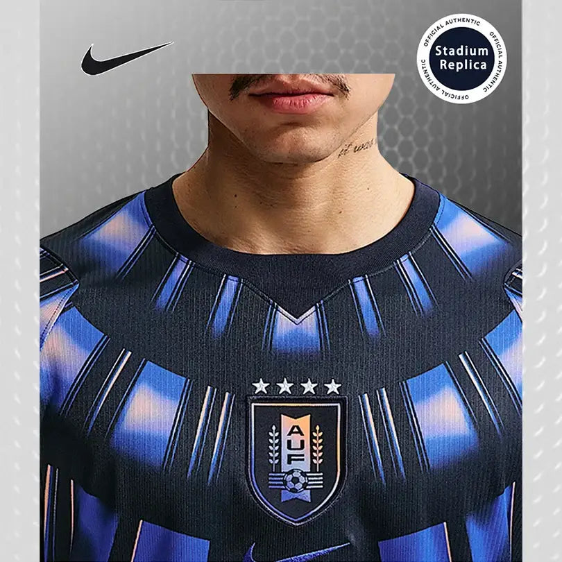 Nike Dri-FIT Unisex 2026 World Cup Uruguay Away Fan Version Quick-Dry Soccer Jersey Short Sleeve T-Shirt IO4681-451.