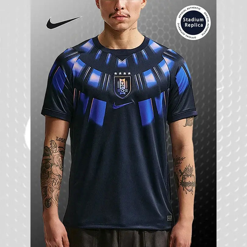 Nike Dri-FIT Unisex 2026 World Cup Uruguay Away Fan Version Quick-Dry Soccer Jersey Short Sleeve T-Shirt IO4681-451.