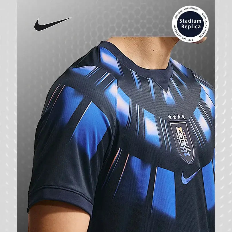 Nike Dri-FIT Unisex 2026 World Cup Uruguay Away Fan Version Quick-Dry Soccer Jersey Short Sleeve T-Shirt IO4681-451.